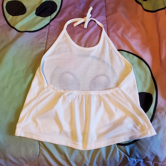 Alien Emoji Happy Monday Crop Top Flower Peace - Picture 5 of 6